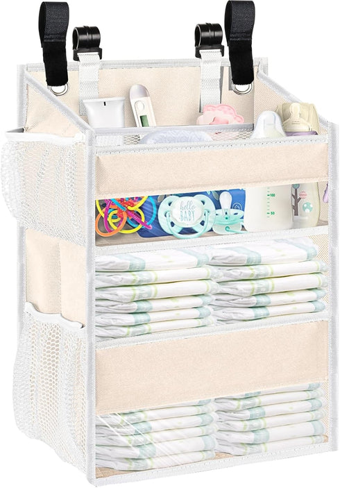 Ofiray-home Hanging Diaper Organizer for Changing Table,Cribs,Car,Playard or Wall & Nursery Organization