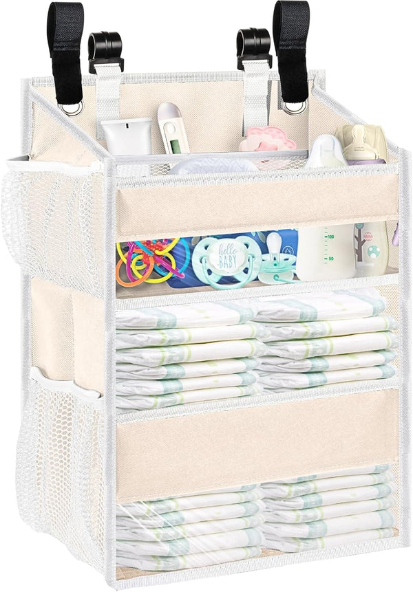 Ofiray-home Hanging Diaper Organizer for Changing Table,Cribs,Car,Playard or Wall & Nursery Organization