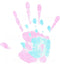 Ten Lil' Imprints Mommy and Me Inkless Handprint and Footprint Kit, Blue