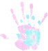 Ten Lil' Imprints Mommy and Me Inkless Handprint and Footprint Kit, Blue