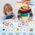 FOIFIS 30 3-8 Word Family Build Book, Read and Rhyme Flip Activity Book, Dinosaur ABC Learn to Read Phonics Flash Cards