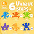 Baby Bath Toys Suction Cup Toys for Kids, No Hole Bath Toys for Ages 1-3, Toddler Bath Toys (6 Pcs)