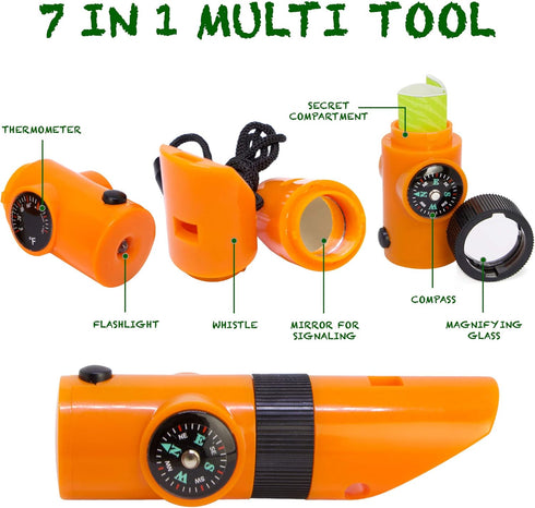 Kidz@Play Bug Hunting Kit, Vest, Hat, Binoculars, Lg. Net, Bug Container, Whistle, Flashlight, Magnifier, Thermostat