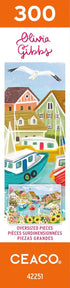 Ceaco - Olivia Gibbs - Sea Town Harbor - 300 Piece Jigsaw Puzzle for Adults and Kids
