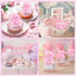 48 XunYee Pcs Baby Shower Pacifier Necklace Cute Feet Acrylic Pacifiers Necklace for Chupones para Baby Shower Games