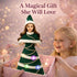 Lady Cat 11.5-Inch Dress,3 Light-Up Decorative Doll with LED Lighting Modes (Slow Flash, Fast Flash, Steady On),Display