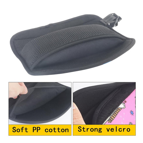 Car Seat Belt Pillow for Kids with Clips, Seat Strap Belt Covers Pad Cushion for Toddlers (Space Pink)