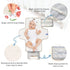 Portable Changing Pad for Baby - Strawberry Waterproof Diaper Changing Mat Travel Changing Pad with Built-in Pillow