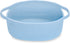 ABenkle Small Woven Basket, 12"x 8" x 5" Cute Rope Storage Basket for Cat Dog Toys, Decorative Gift Basket (Blue)