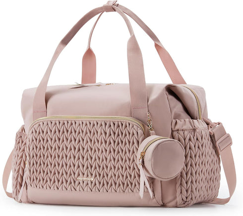 mommore Diaper Bag Tote, Large Capacity Travel Diaper bags, Hospital Bag for