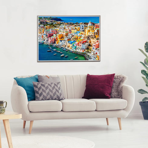 Jigsaw Puzzles for Adults, 1000 Piece Puzzle, Procida Island Marina Corricella