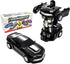 Transforming Toys Car - 2 in 1 Deformation Friction Powered Car Truck (Black)