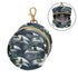 Snow Scene Round Pacifier Storage Case with Zipper, Portable Pacifier Case for Travel, Diaper Bag & Purse, Pacifier