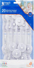 Perma Baby & Child Adhesive Safety Locks, 20 Count, Clear/White Color