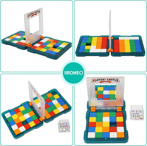 Race Game - Fast-Paced Brain Teaser Travel Board Game for Kids and Adults, Shape Matching Puzzle for Two Players