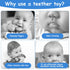 Silicone Baby Teething Toys, Cell Phone Teether Toys with Pacifier Clip, 0-12 Months, BPA Free/Freezable (Black)
