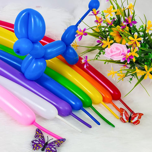 260 Balloons Pack of 100 Long Twisting Balloons for Animal Shape Birthdays and Clowns