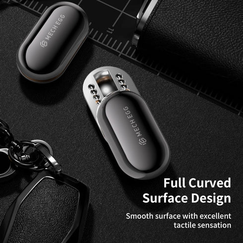 cntjv Mech Egg Fidget Slider Metal Fidget Toys EDC Clicky Slider Fidget Egg Sensory for Office Executive Desk Adults