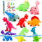 Lemofix Color Changing Dinosaur Bath Toys: No Hole Mold Free Bath Toys for