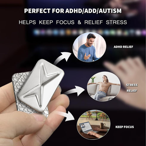 2.0) Mountain Fidget Slider, Trackless Design for Fancy Tricks, EDC Fidget Toys Adults Stress Relief Toy for Keep Focus