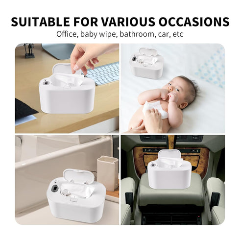 Hebafri 5 Baby Wipe Warmer and Baby Wet Wipes Dispenser, Modes of Temperature Heating Control Portable Diaper Wipes