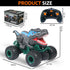 2.4GHz 3 4 5 6 7 8-12 Dinosaur Remote Control Car, RC Mega Monster Truck Toys for Toddlers, Dinosaur Toys with Light