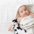 Baby Cow Soft Stuffed Animal Security Blanket, Plush Lovey Blanket, Cuddly Snuggle Blankie for Boys Girls, 13" (Pink