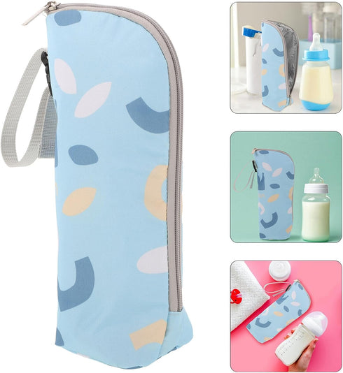 Beaupretty Insulated Bottle Carrier Bag with Large Capacity Thermal Breastmilk Storage Pouch Portable Water Bottle