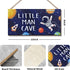 ZIEYOMI - Little Man Cave Sign Space Boys Room Decor, Astronaut Theme Bedroom Nursery Decor Hanging Wall Art, Wooden