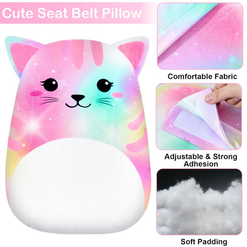 FIODAY Seatbelt Covers for Kids Car Seat Strap Pads Seat Belt Pillow Adjust Seat Belt Covers Seatbelt Cushion