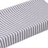 Little Love by NoJo Roarsome Lion - Grey, White Stripe Plush Changing Pad Cover with Yellow Lion Applique, Grey, White