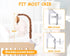 23 Inch 9 Crib Mobile Arm with Music Box - Imitation Wood - Mobile Arm for Crib - Crib Mobile Motor Battery Operated