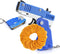 Kids Toys Cool Keychain Rubber Band - Mini Metal Folding Rubber Launcher Toy with 60 Bands