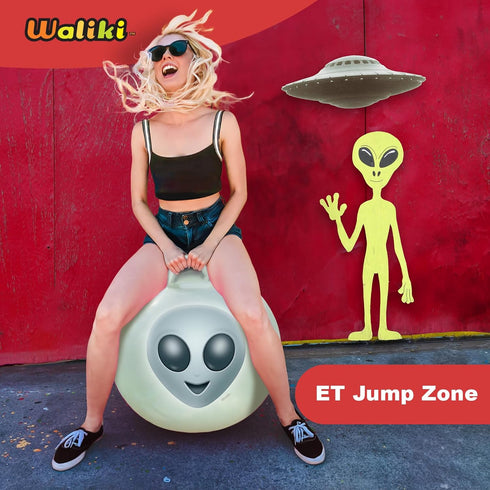 29" WALIKI Hop Ball for Adults | Glow in The Dark Alien Hopping Ball | Sit and Bounce Ball | Great for Team Building