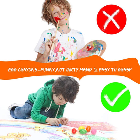 2-4 Set Crayons for Toddlers, Washable Wax Crayons for Kids Ages Years old, Safe and Non Toxic, Jumbo and Chubby Bulk