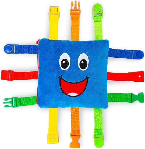 Buckle Toys - Boomer Square - Learning Activity Toddler Plane Travel Essential