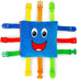 Buckle Toys - Boomer Square - Learning Activity Toddler Plane Travel Essential