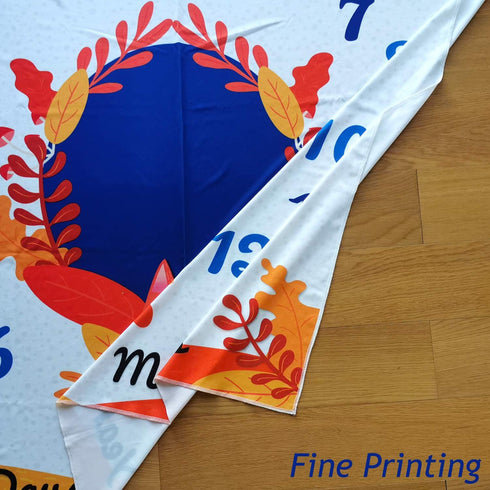 PAMBO Fox Baby Month Milestone Blanket - Baby Boy & Girl - Baby Age Blanket for Photo Taken | Fox Themed Baby Shower