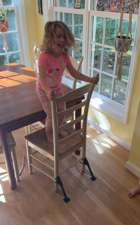 Jackaroo Leg Set 1 Classic, Anti Tipping Chair Stabalizer, Childproof your kitchen chairs, protect your kids from