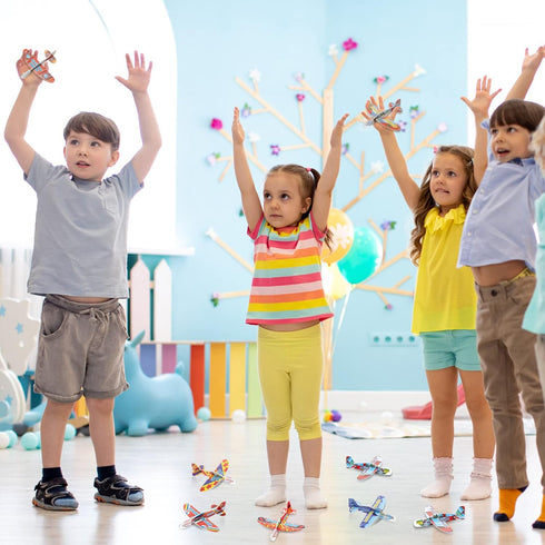 Libima 144 Pcs Foam Airplanes Toy for Kids Bulk Glider Planes Outdoor Flying Toys Airplane Party Favors Individually