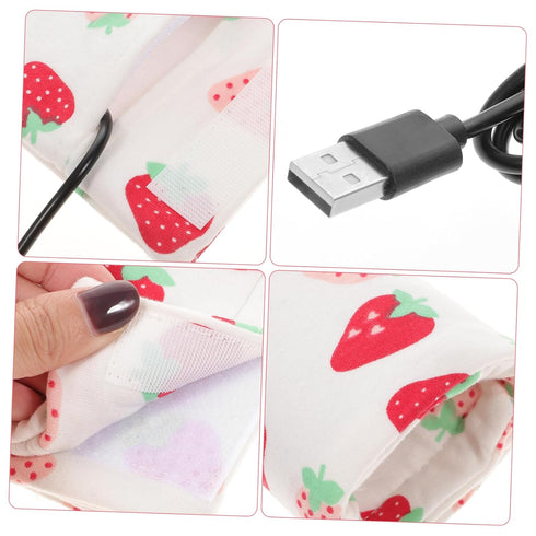 USB Portable Milk Warmer Bag for Travel Convenient Bottle Insulation Cover Reliable Heating Durable Cloth Material