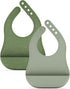 Lalo The Bib - Waterproof, Non-Toxic Silicone Baby Bib with Adjustable Neck