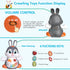 MOONTOY Bunny Musical Toy for 1+ Year Old, Baby Crawling Toy with Light & Sound for 6-12 Months