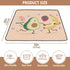 tplaotee 50'' 50''alfombras Fruit Food Dance Funny Soft Padded Baby Care Play mat for Floor Non-Toxic Foldable Playroom