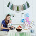 Lymxbchg 1st High Chair Banner First Birthday Decorations for Boy, Wood Bead Tassel Garland Banner for Baby Party