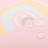 Splat Mat for Under High Chair/Arts/Crafts, 51" Anti-slip Food Splash Mat, Waterproof Floor Protector (Rainbow Pink)