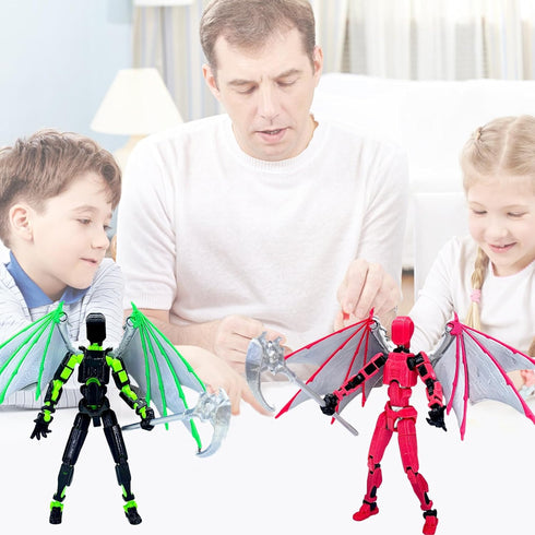 Set,Titan Figure,3D Easter Gifts for Kids (Assembly Completed) Action Figure Robot Movable Action Printed Figure