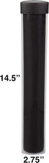 Monster TCG Gaming Prism Playmat Tube, Opaque Black, Easy in & Out Design for Card & RPG Play Mats