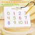 Gamenote Magnetic Number Tracing Board - 2 in 1 Double Sided Writing Board for Toddlers & Kids Learning