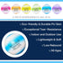 Foam Dodgeball Set - Soft Skin, Low Bounce, Dream Rainbow Color, Set of 6 for Outdoor Games with Mesh Storage Bag